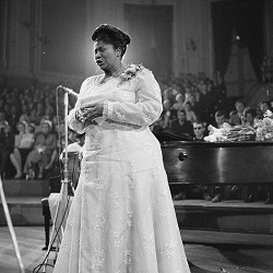 Mahalia Jackson today in music history